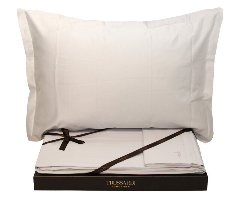 Постельное белье 2 спальное евро Trussardi New Line grey