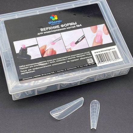 Bloom Верхние Формы для наращивания ногтей №4 (Gotic), 120 шт