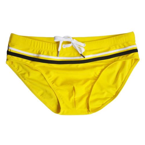Мужские плавки желтые с черной полосой Romeo Rossi RR6626-13