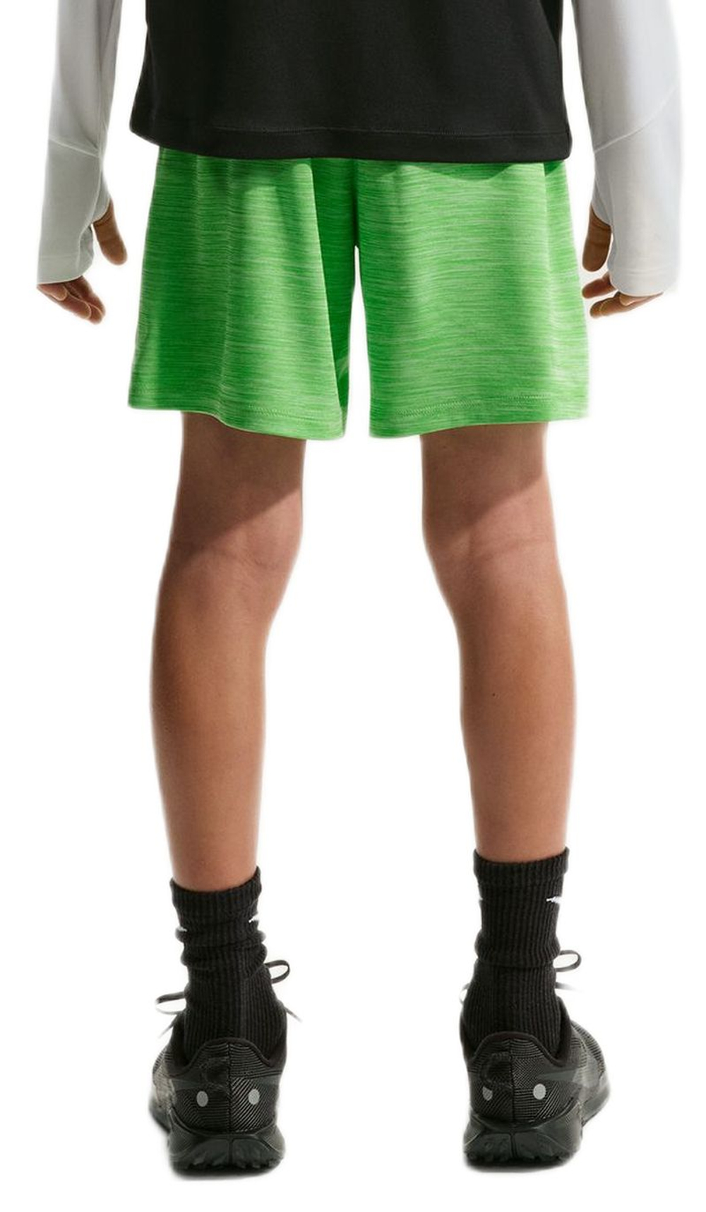 Шорты для мальчика теннисные Nike Kids Dri-FIT Multi Big Training - mean green/light liquid lime/heather/white