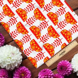 Ткань флис крупные бутоны