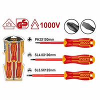 Набор изолированных отверток 3шт.  INGCO HKISD0308 INDUSTRIAL
