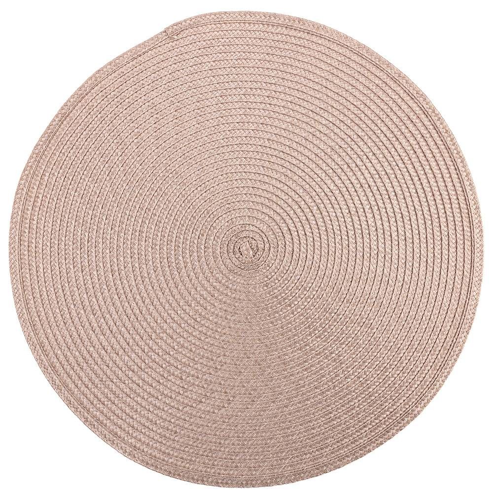 НАБОР ПОДСТАНОВОЧНЫХ САЛФЕТОК "NATIVE" BEIGE ИЗ 4 ШТ., ДИАМЕТР=38 СМ