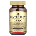Solgar, Gentle Iron, 25 мг, 180 растительных капсул