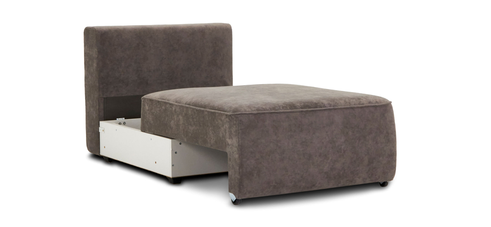 Кинг Модуль спальное место Велюр Роял тауп