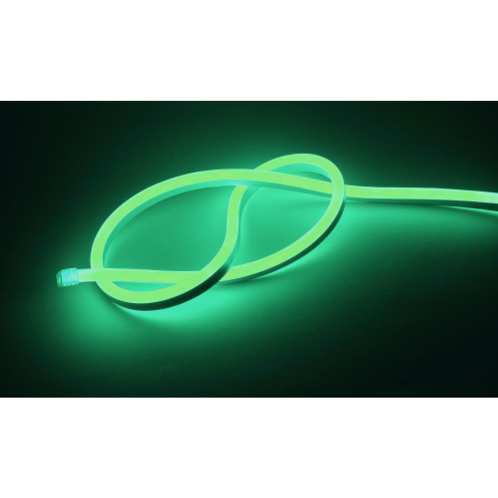 Светодиодная неоновая лента ЭРА N2835-120-IP67-220V-20m-G зеленый