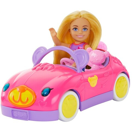 Barbie Chelsea - Teddy Bear Vehicle Set с машиной и куклой Chelsea HXN05 / артикул   HXN05  / GTIN 194735234608