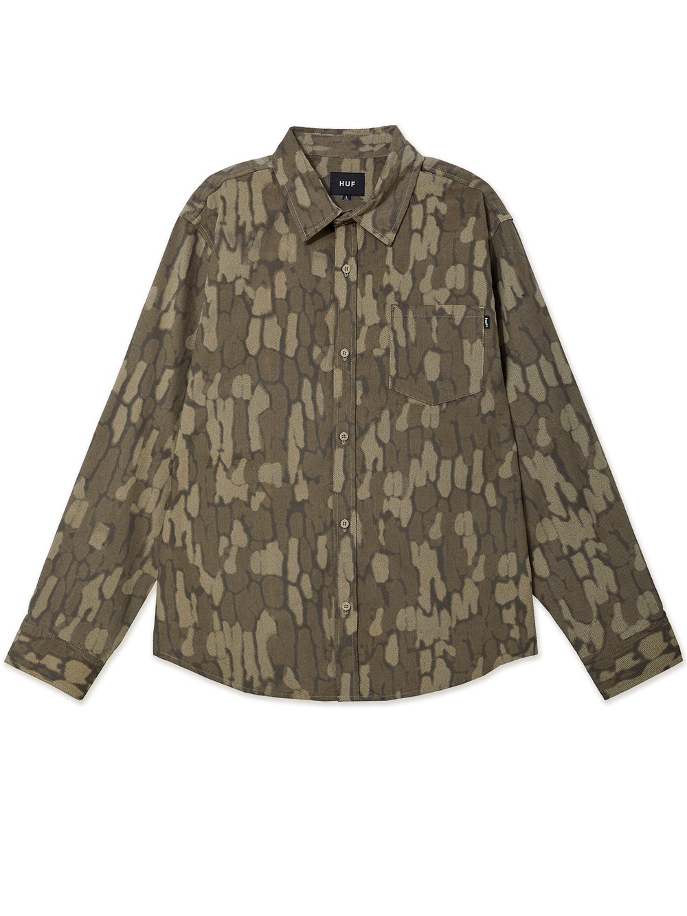 Мужская Рубашка Warped Camo Corduroy