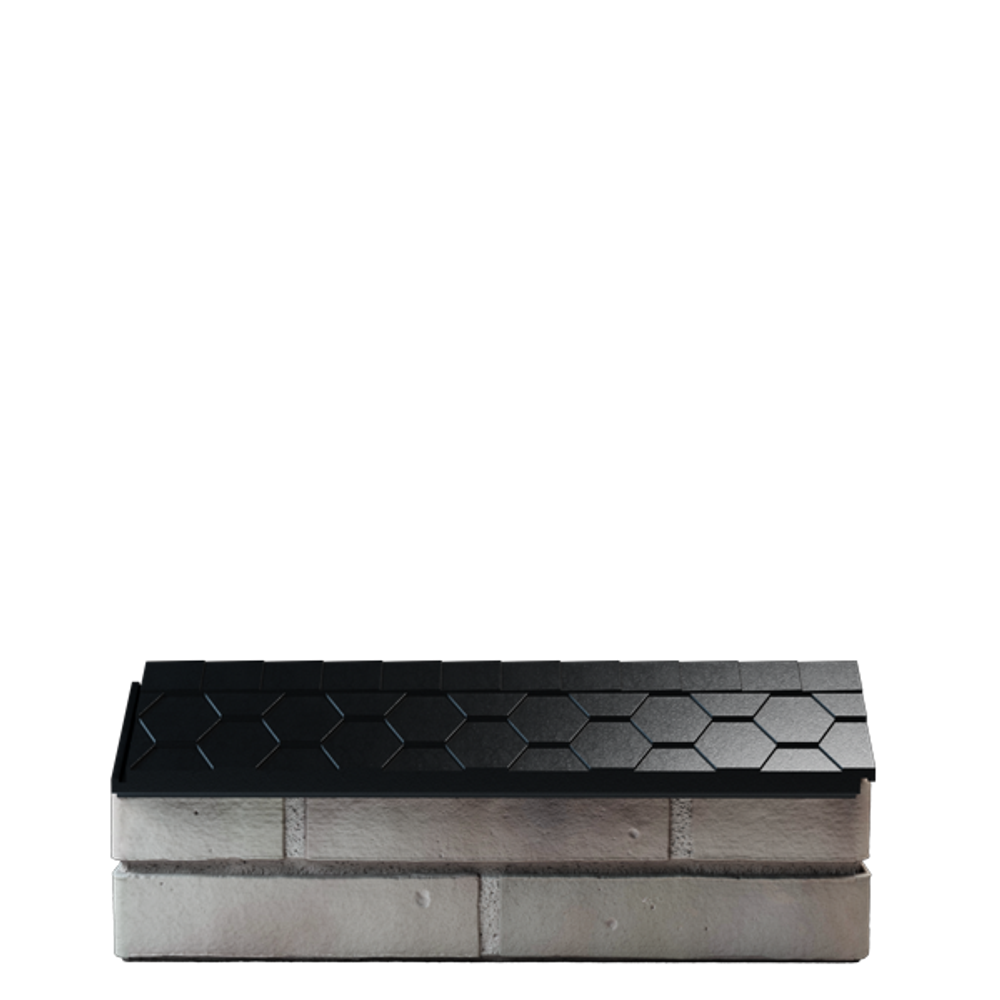 Парапет полимеркомпозитный Everest 130*510 (0,5 кирпич) черный