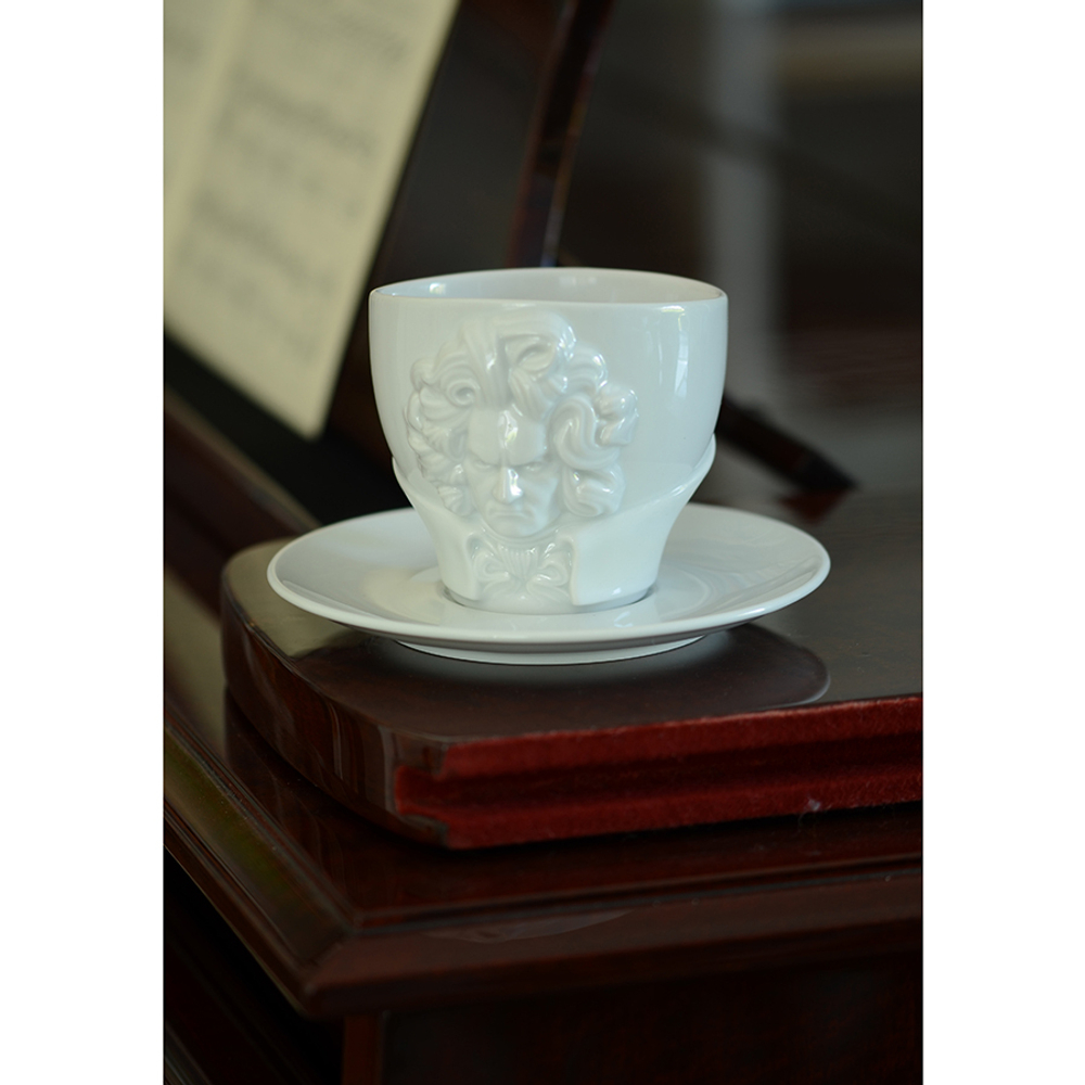 Чайная пара 260мл Talent Ludwig van Beethoven белая