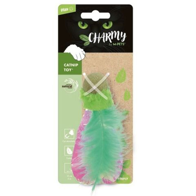 M-PETS Игрушка для кошек с кошачьей мятой CHARMY светлячок, цвет зеленый