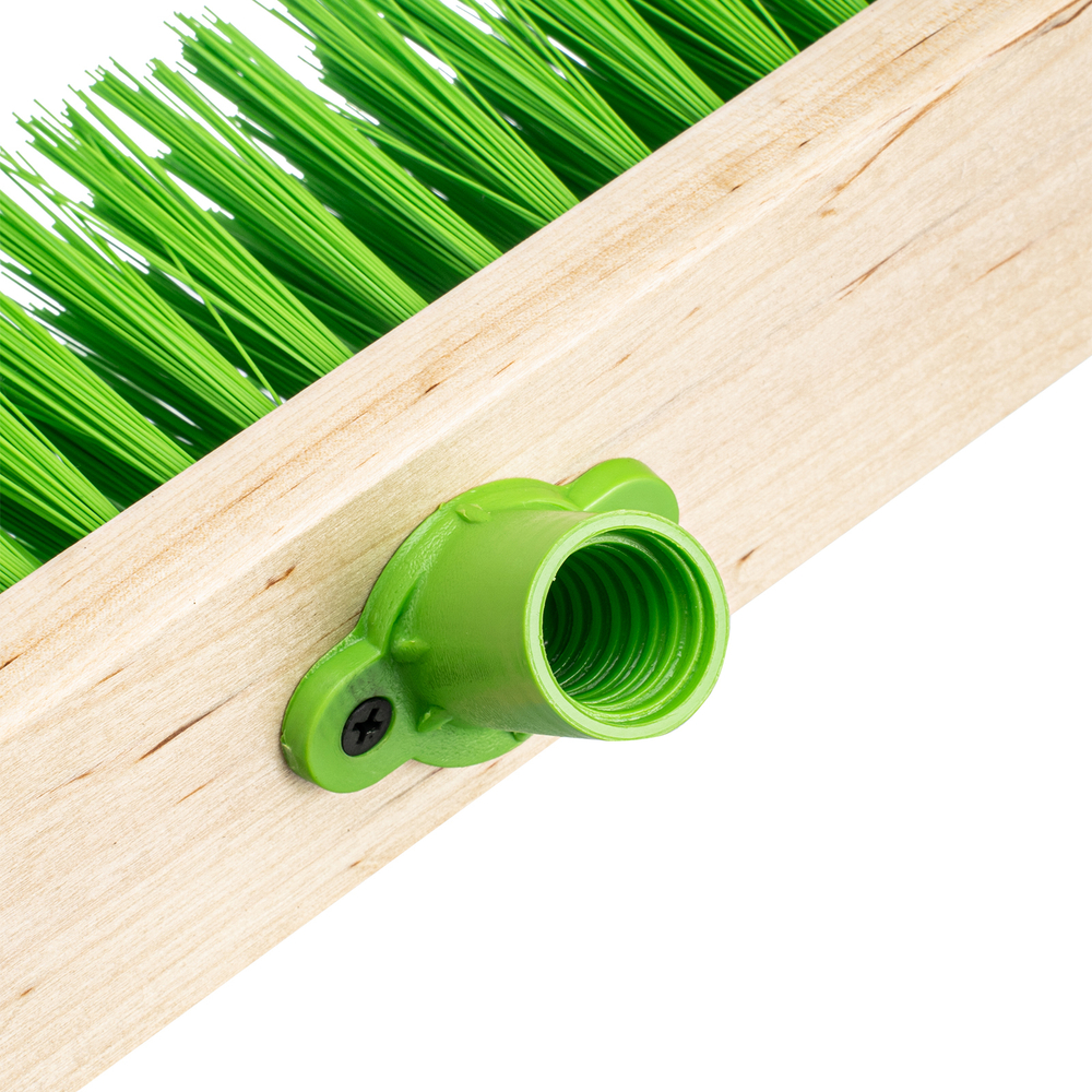 Щетка деревянная для пола, 500 мм, пятирядная, тулейка с резьбой под углом, без черенка Сибртех 84627