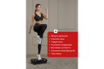 Виброплатформа Urbanfit с bluetooth, эспандерами и пультом ДУ, 5 режимов, черный