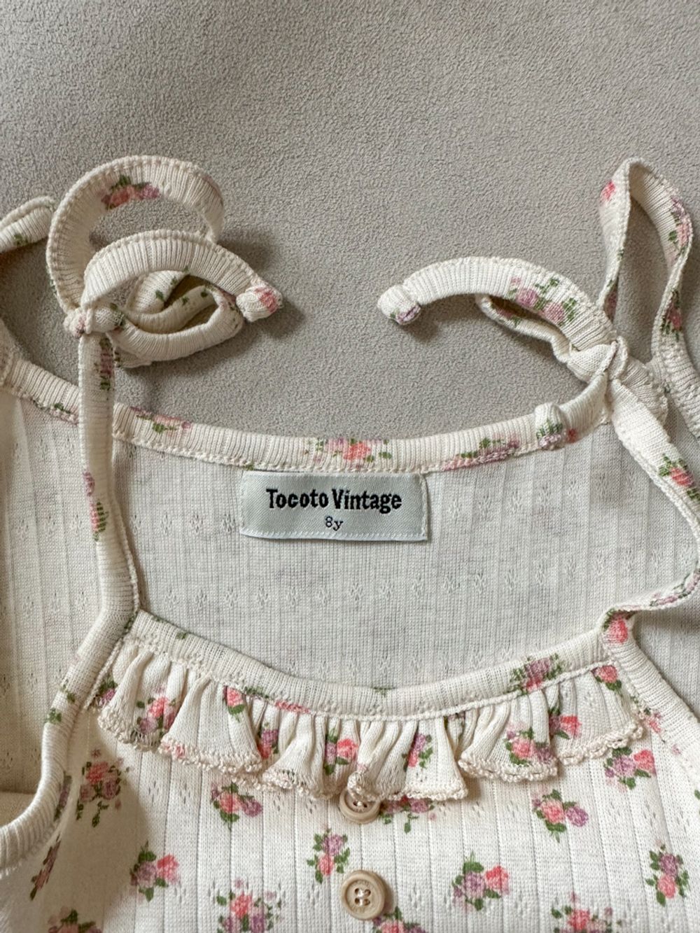 Хлопковый топ Tocoto Vintage , 128