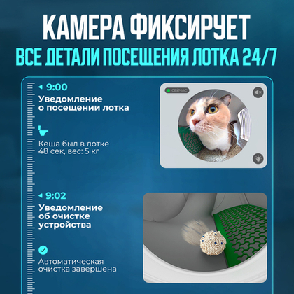 Автоматический лоток с AI камерой PUROBOT MAX PRO PETKIT