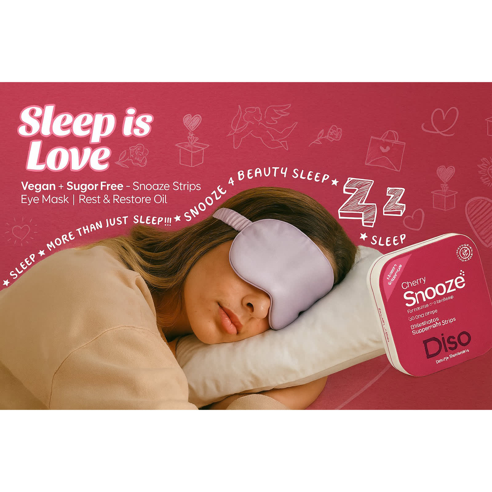 Diso, Snooze, вишня, 30 полосок для полости рта