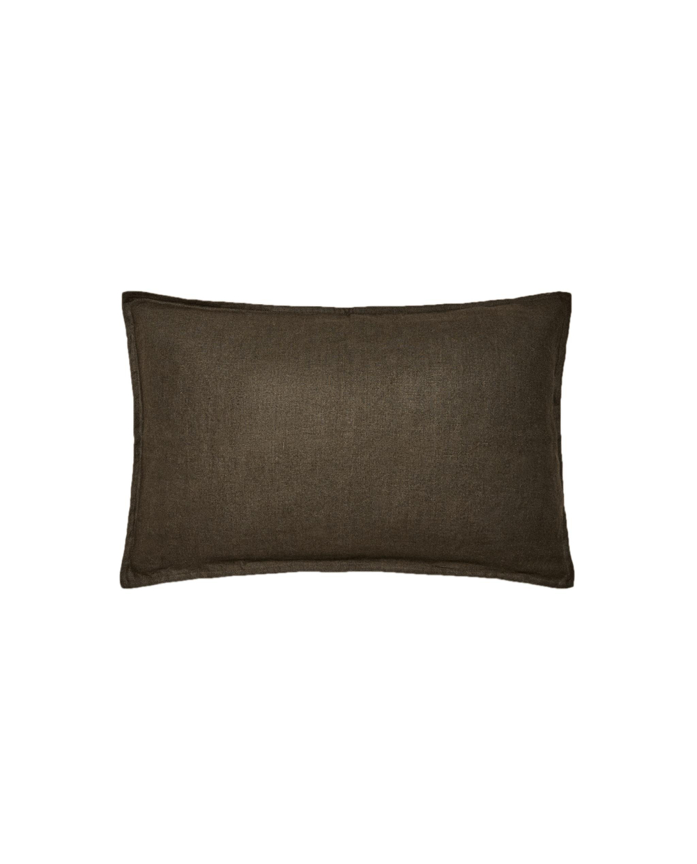 Zara Home наволочка декоративная из льна, хаки, 40x60 см