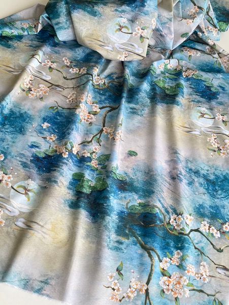 Отрез 50 см, ЯПОНСКИЙ ПРУД, 100% хлопок Handmade Fabrics 6