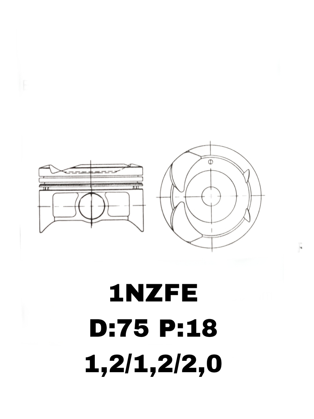 ПОРШНЯ 1NZFE