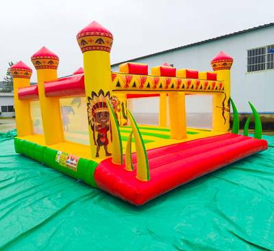 Надувной коммерческий батут "Индейцы", 6*5*2,5 м