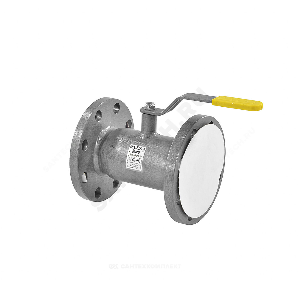 Кран шаровой сталь КШ.Ц.Ф Ду 150 Ру25 фл L=380мм LD КШ.Ц.Ф.150/125.025.Н/П.02