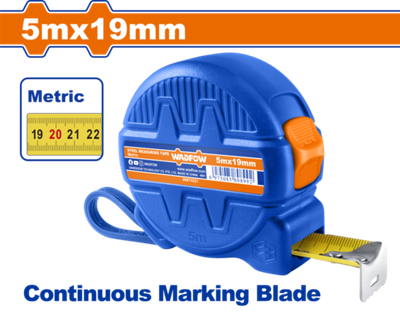 Рулетка 5м х 19мм (12/120) WADFOW WMT4321