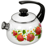 Чайник сталь, эмал, 2 л, свист, руч консоль, Керчь, в асс, 43604-102/6/10