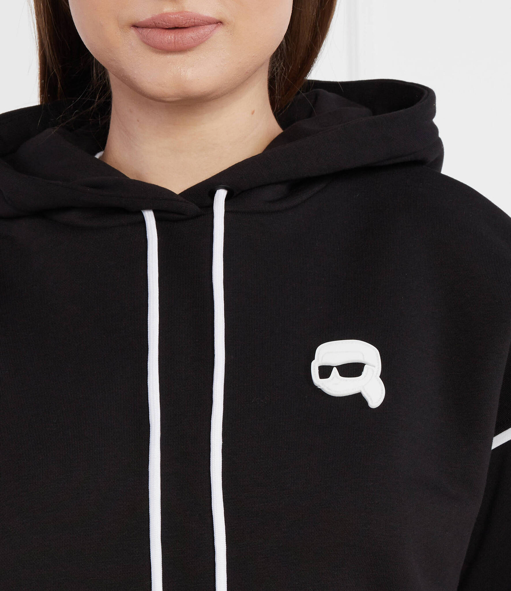 Худи ikonik 2.0 hoodie Karl Lagerfeld - черный(235W1816)