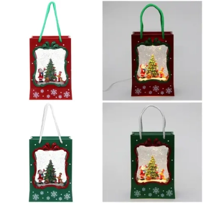 Сувенир с подсветкой «Елочка нарядная» 16.6*8.6*23 см, микс (питание от USB и батареек)