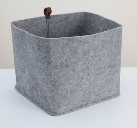 Корзина для хранения Eva Elegance, 28×28×24 см, цвет серый