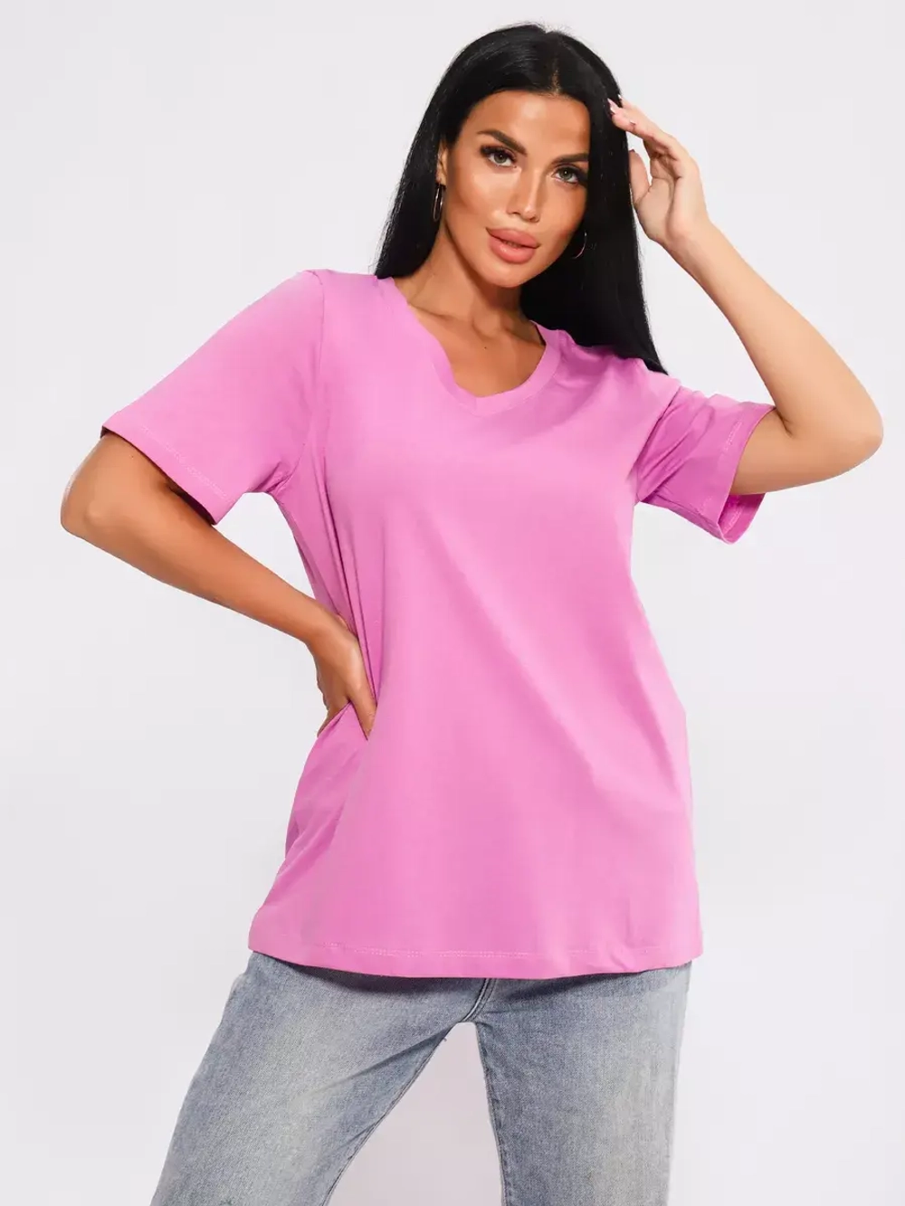 Футболка базовая большие размеры