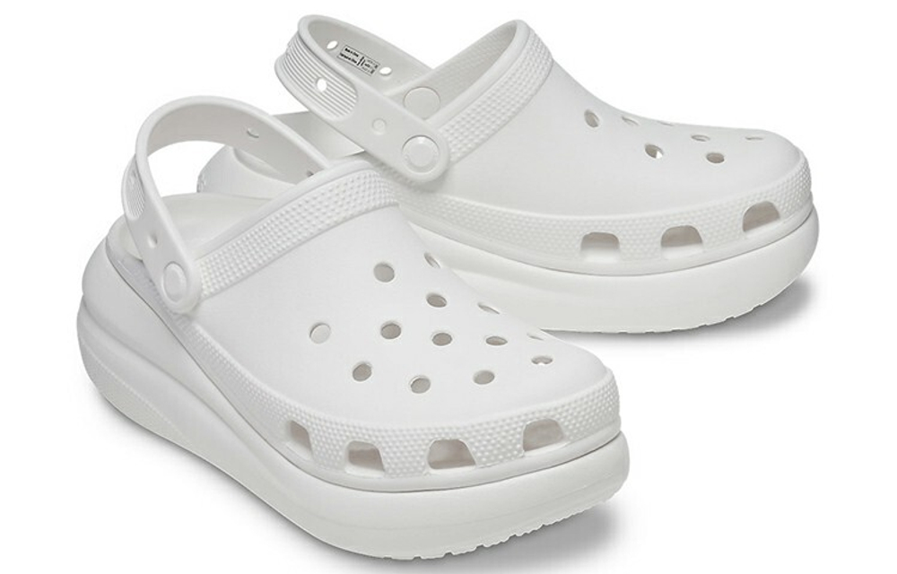 Crocs Classic clog puff shoes sports sandals men and women the same style white