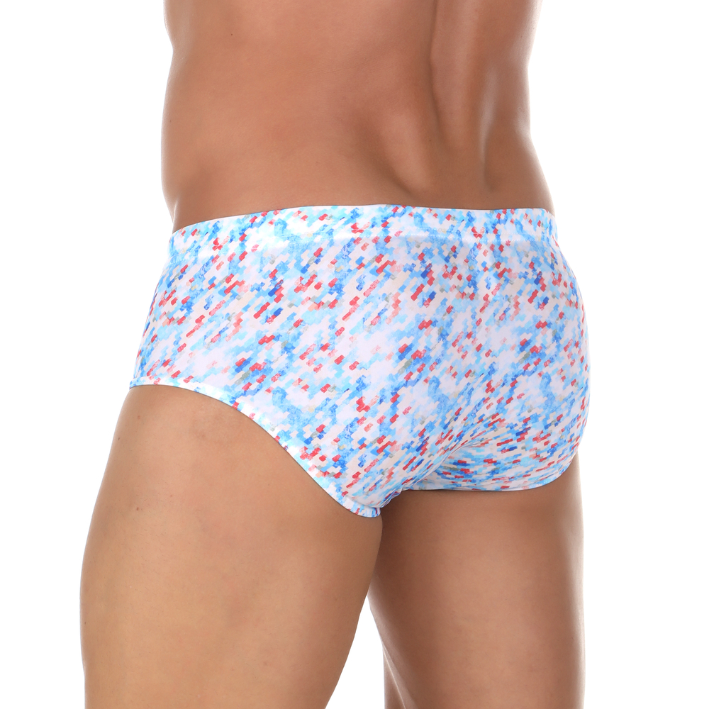 Мужские плавки голубые с принтом DOREANSE 3809 Maze