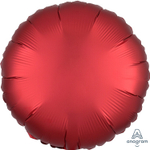 Шар фольгированный Круг 43 см (Красный)