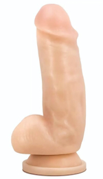 Телесный фаллоимитатор Mr. Fix it - 17,8 см. (Цвет: телесный)