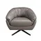 Вращающееся кресло 5138 из серой кожи