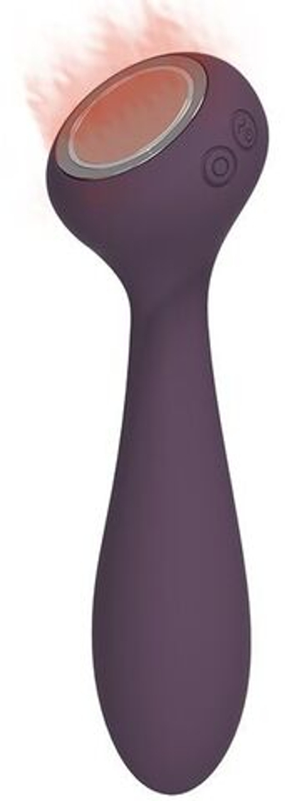 Фиолетовый вибратор с функцией нагрева PANACEA - 17,4 см. (Цвет: фиолетовый)