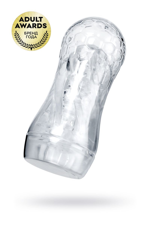 Прозрачный мастурбатор A-Toys Jelf с рельефным каналом