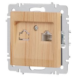 Розетка Intro Accent 6-303-11 информационная RJ45, IP20, СУ, сосна | Intro