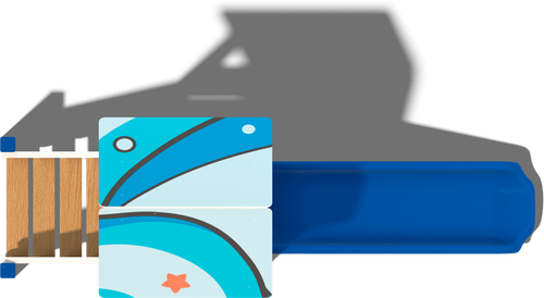 Детский городок Тверь (стойки дуб, паттерн Fairytale)