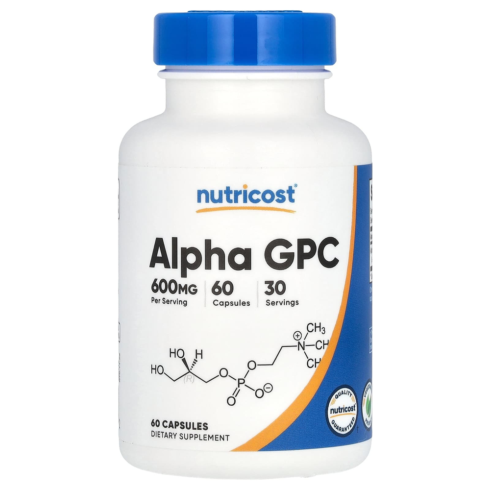 Nutricost, альфа-ГФХ, 60 капсул (300 мг в 1 капсуле)