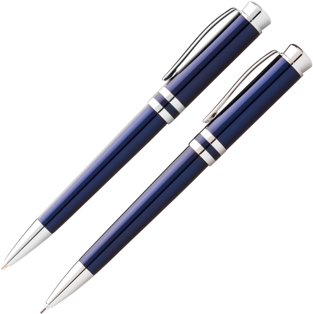 Набор шариковая ручка и карандаш 0.9мм FranklinCovey Freemont FC0031-4 цвет синий в подарочной коробке