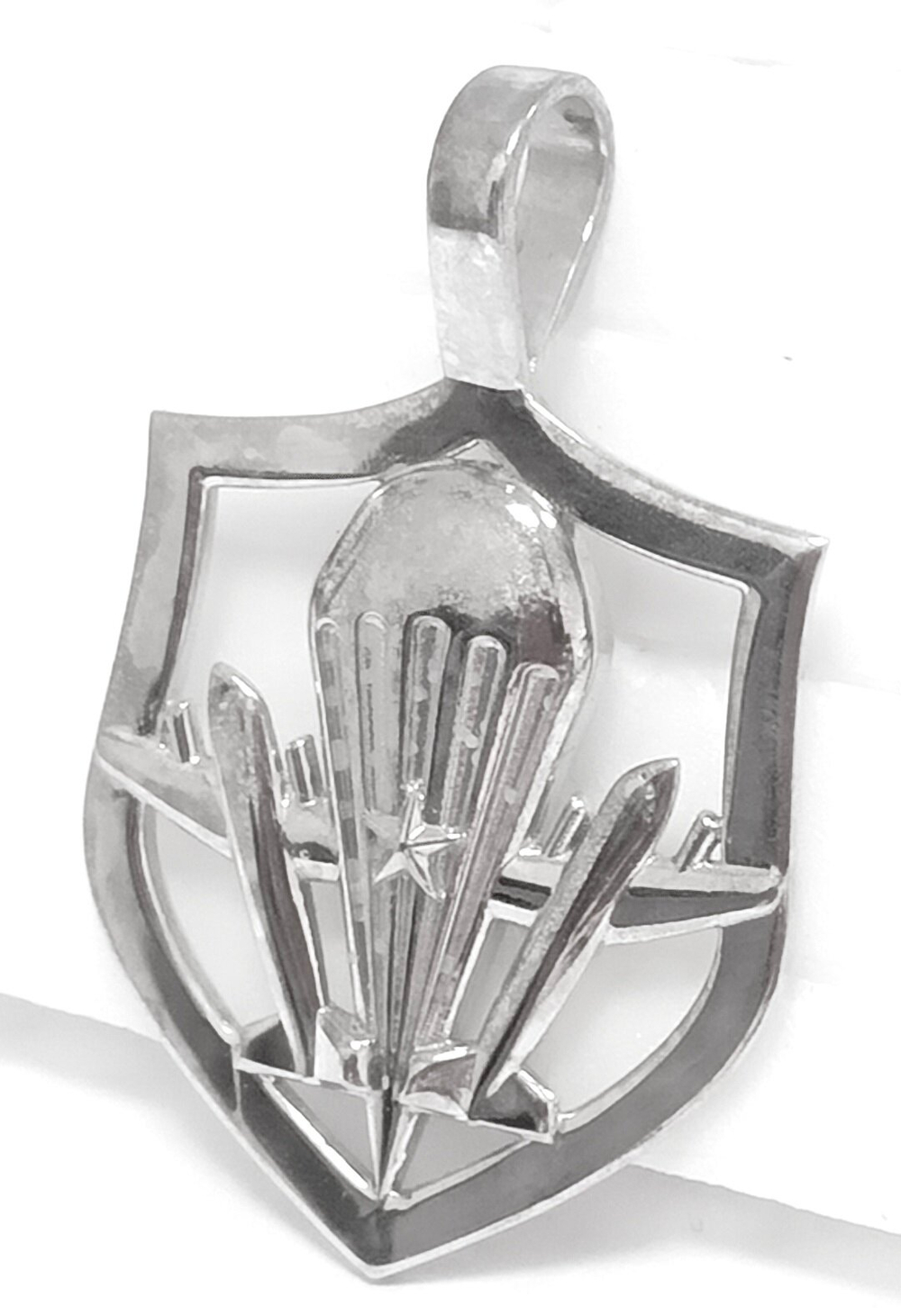 Ювелирная подвеска ВДВ из серебра