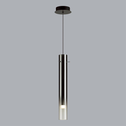 5061/5L PENDANT ODL24 383 черный/темн.хром/металл/стекло Подвес LED 4W 3000K SHINY