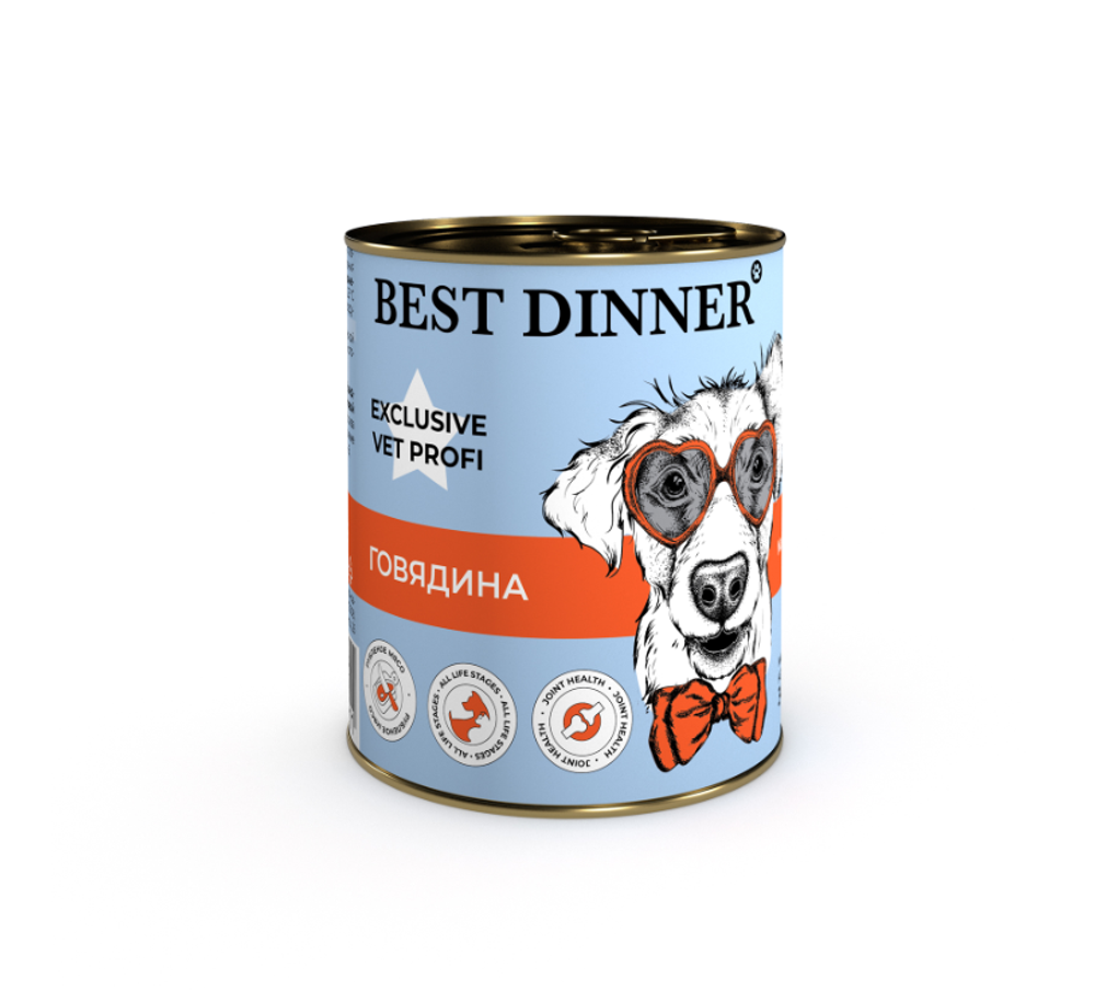 Best Dinner Консервы для собак Mobility говядина, 340гр