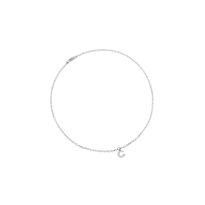 Вечный браслет Персонализация с Буквой – Белое золото
