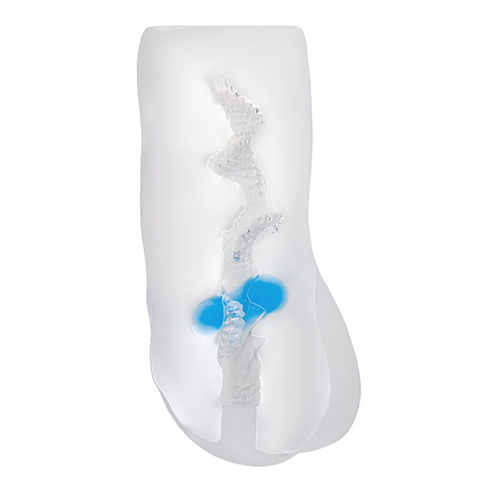 Прозрачный реалистичный мастурбатор 14,5см ToyFa Juicy Pussy Hot Crystal 894003