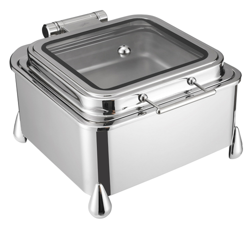 Мармит квадратный со стеклянной крышкой 6,5л, Jade JD/0/2/6.5/DP