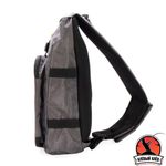 Сумка-рюкзак рыболовная "СЛЕДОПЫТ" Sling Shoulder Bag, 44х24х17 см, цв. Серый