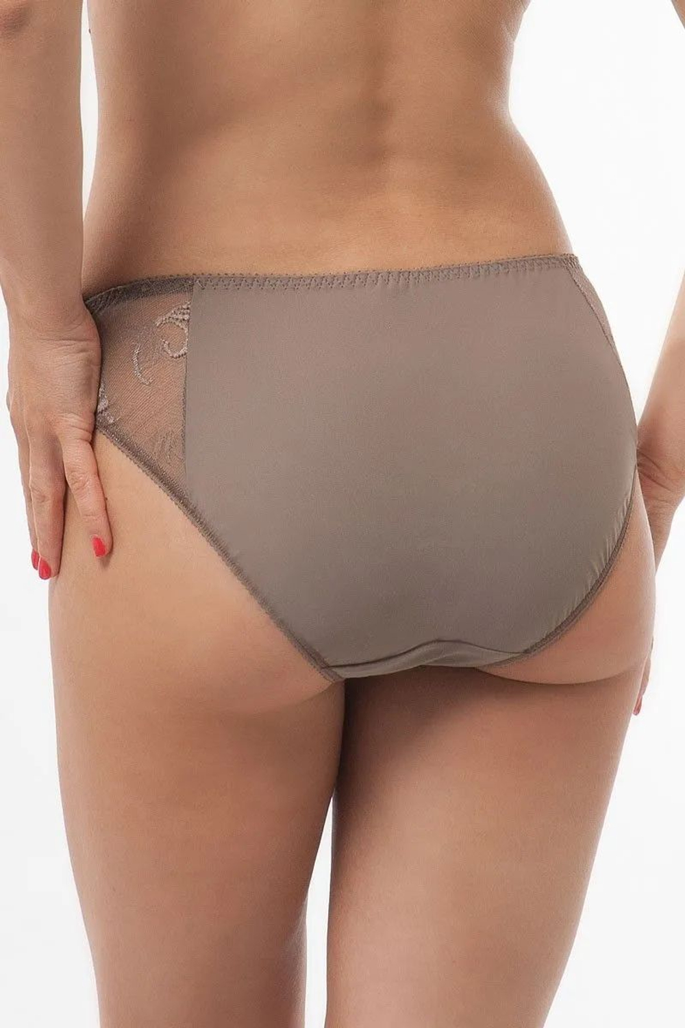 Трусы-слипы с высоким вырезом по линии бедра Thalia (Размер: 46) (Цвет: черный)